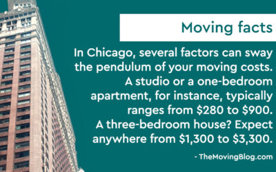 What are the moving costs for local moves in Chicago and the suburbs