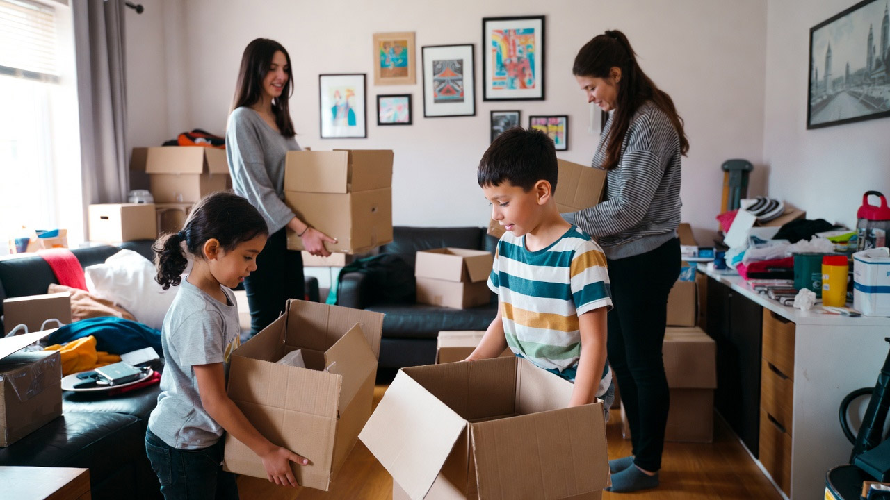 kids moving